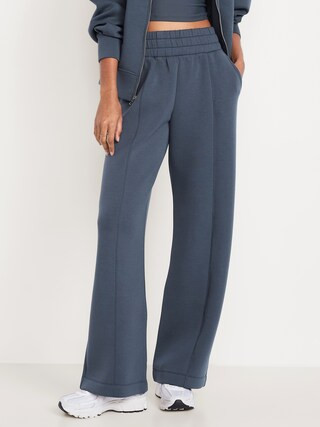 High-Waisted Bounce Fleece Wide-Leg Sweatpants | Old Navy (US)