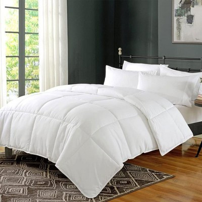 APSMILE Reversible All Season Ultra Soft Cloud Fluffy Plush Recycled Microfiber Down Alternative Full King Comforter Duvet Quilt, All White | Target