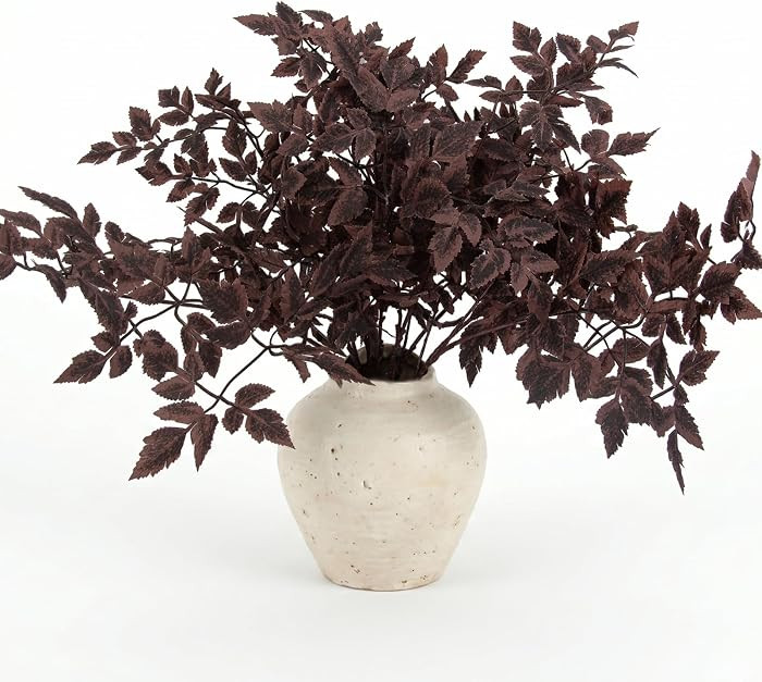 Daynight 4 Pcs Artificial Cimicifuga Plants with Fall Leaves Faux Fall steams Greenery Branch for... | Amazon (US)