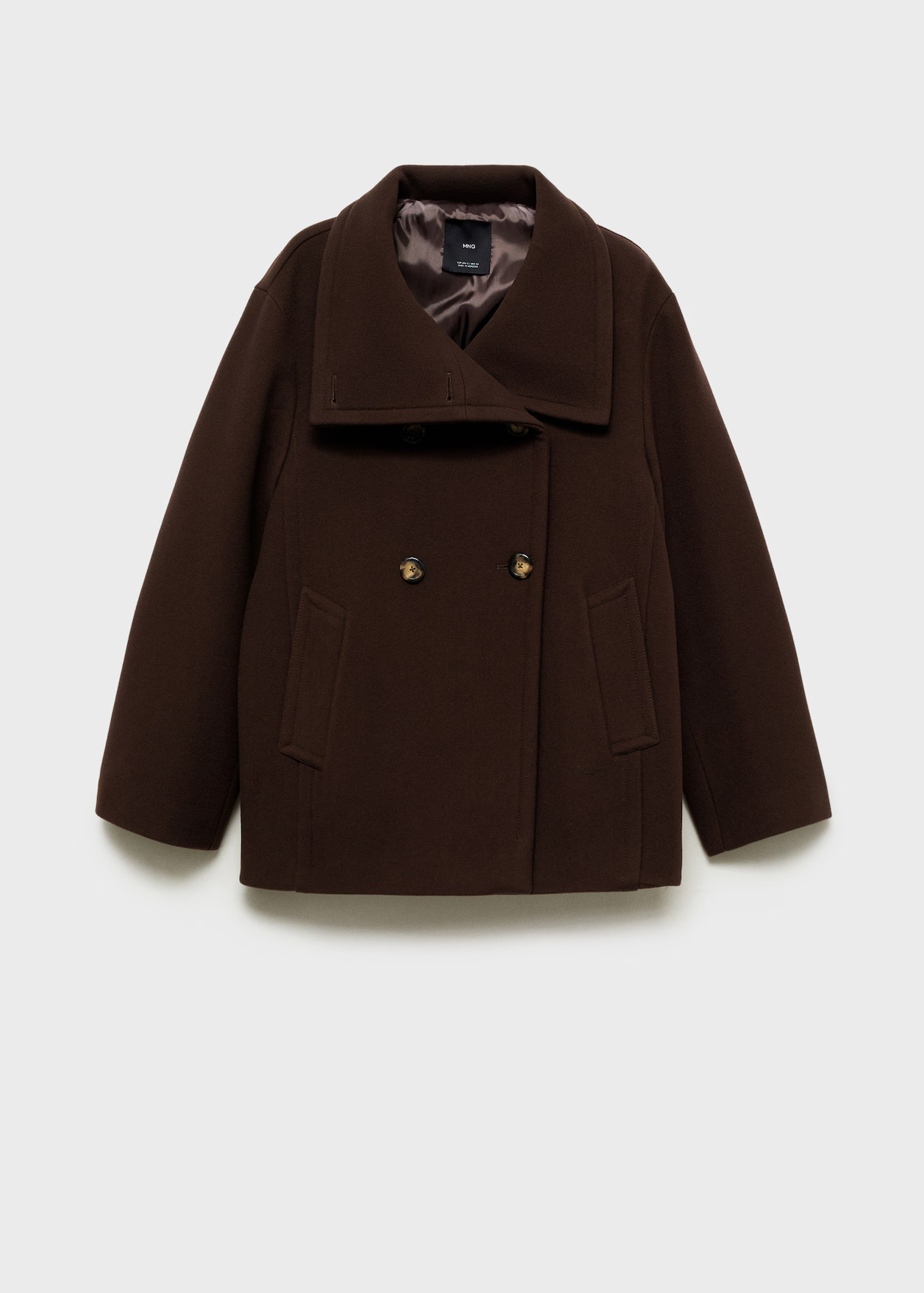 Kurzer Mantel aus Schurwolle - Damen | MANGO Österreich | Mango EU