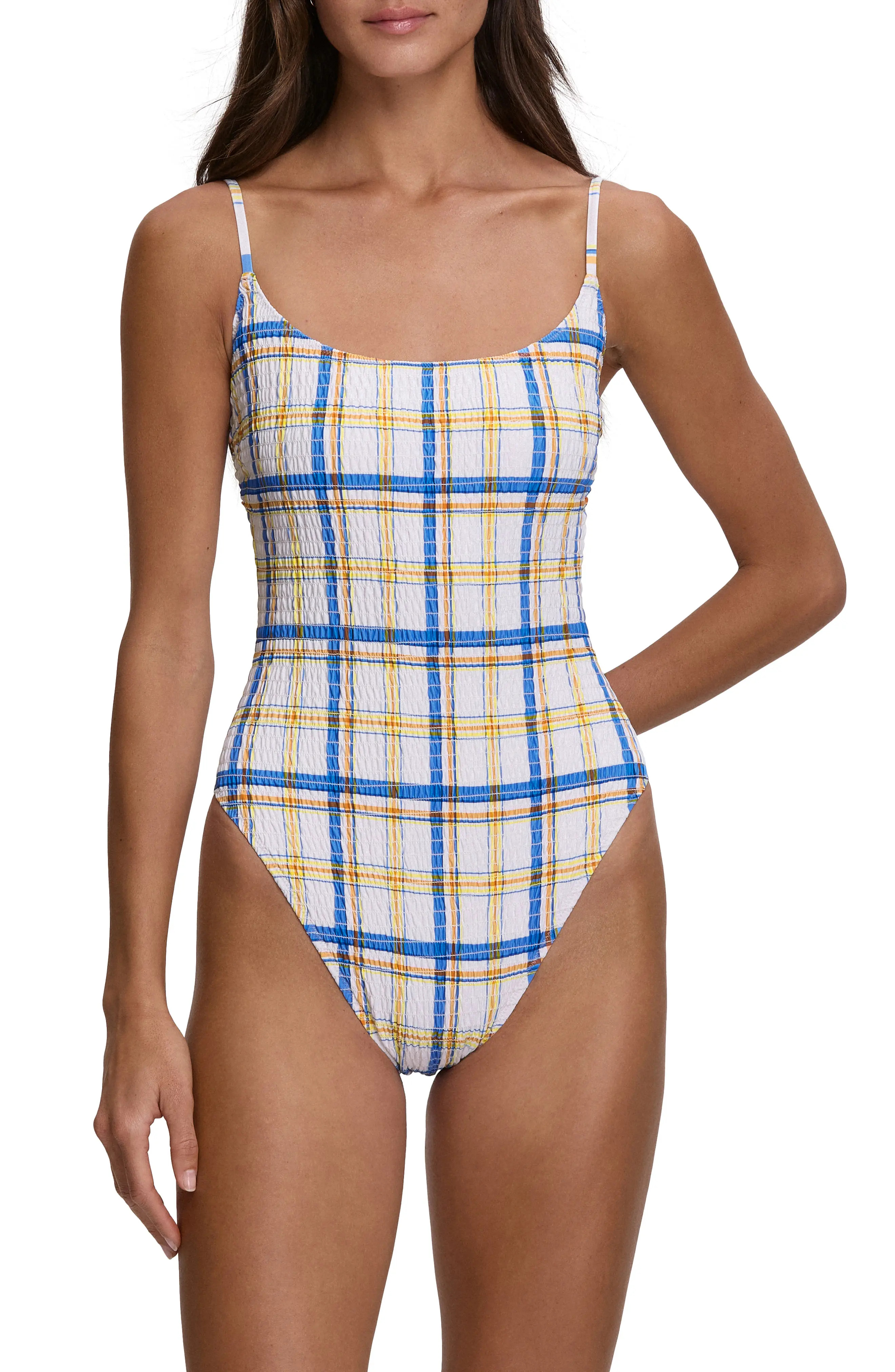 Kennedy Smocked One-Piece Swimsuit (Women) | Nordstrom | Nordstrom
