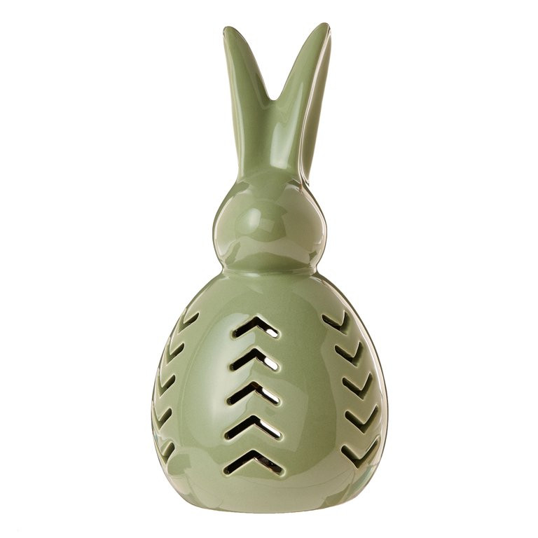 Way To Celebrate Easter Light-Up Led Ceramic Bunny, Green | Walmart (US)