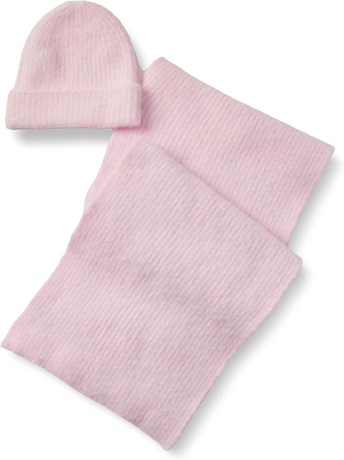 Amazon Essentials (Demi's Pick) Unisex Adults' Faux Mohair Scarf & Hat Set | Amazon (US)
