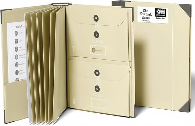 Savor | The Folio™ Document Organizer 2025 Edition | Premium Life Binder Acid-Free Custom Dyed ... | Amazon (US)