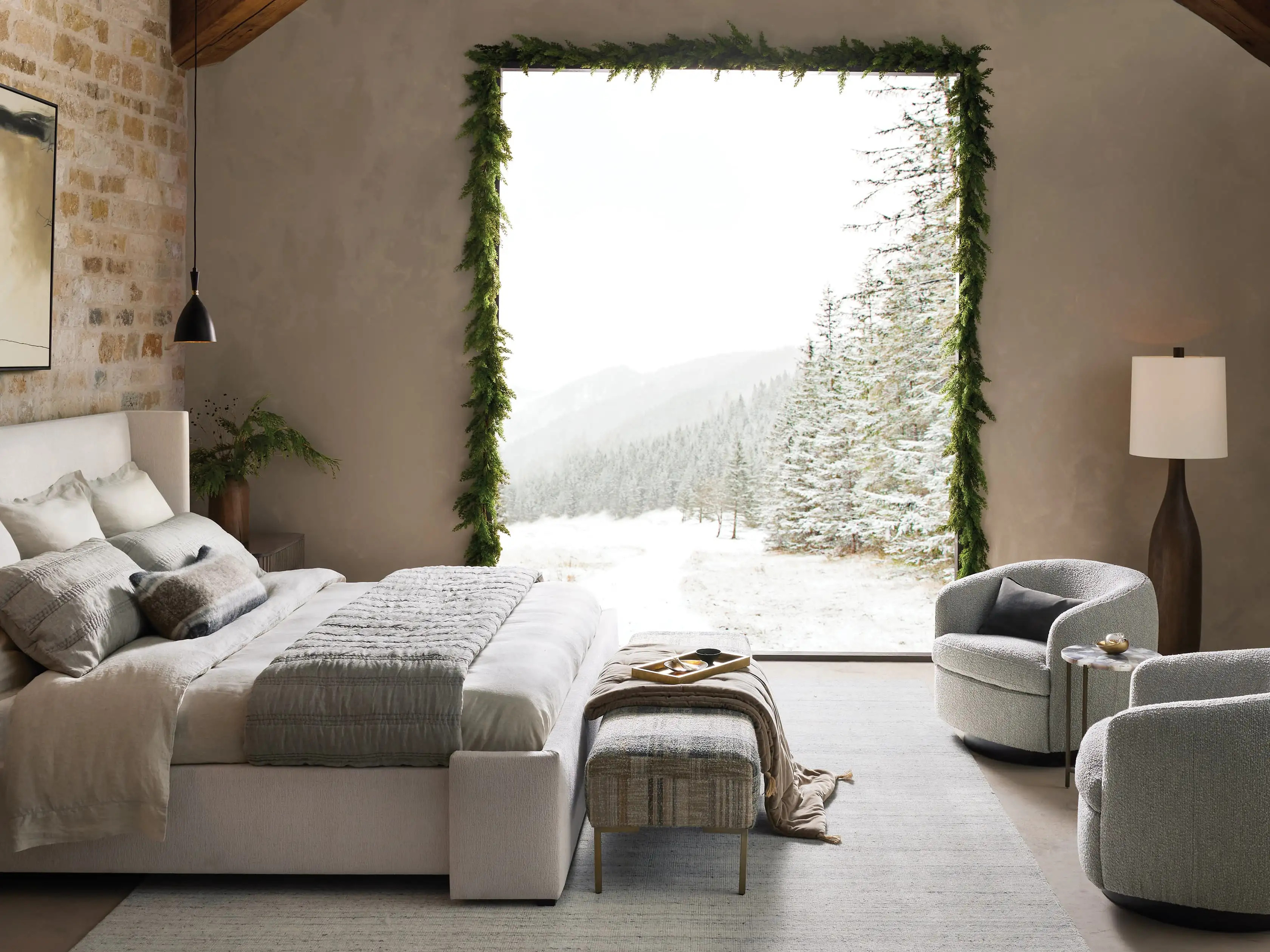 Faux Cedar Garland 6' | Arhaus