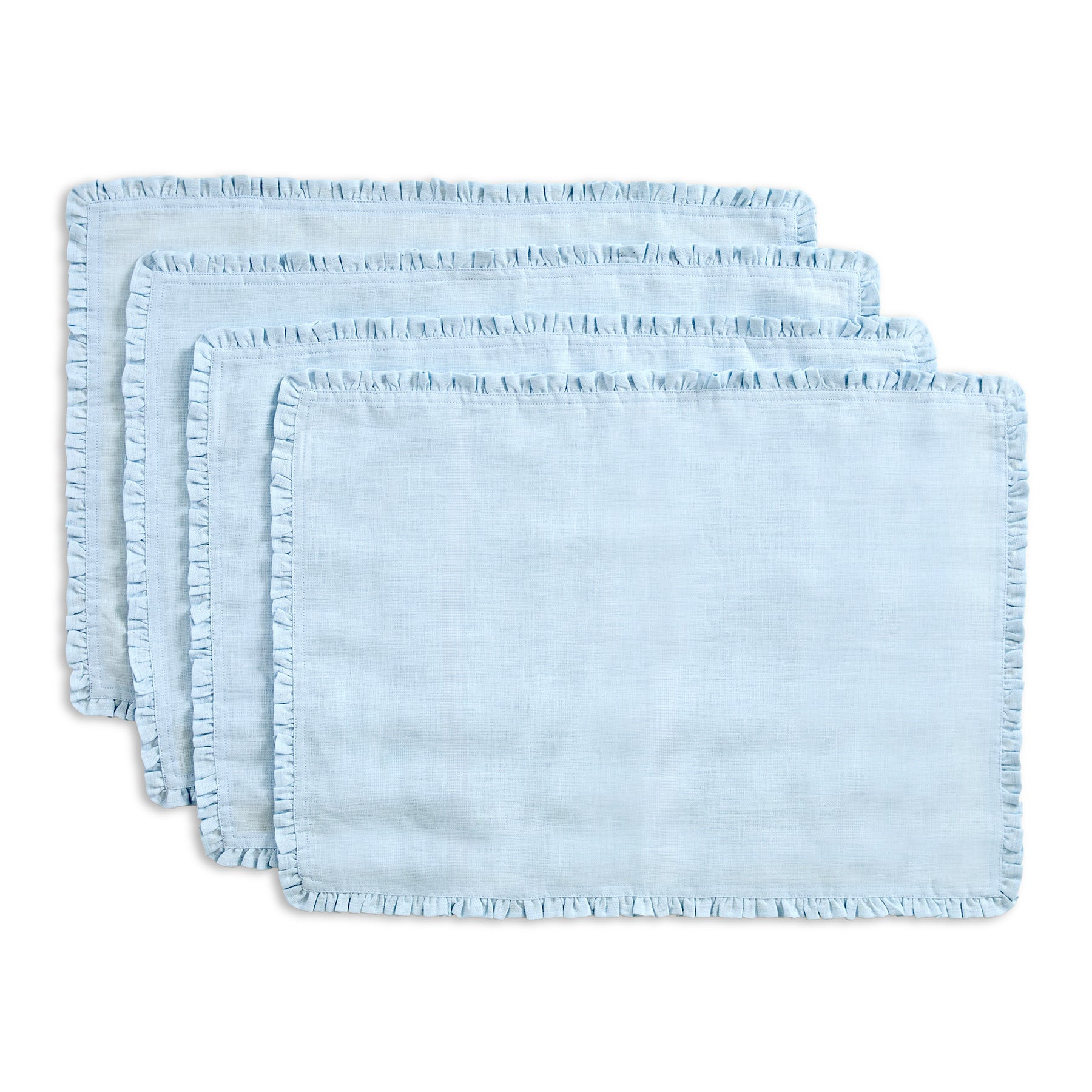 Juliette Ruffle Placemats, Set of 4 | Solino Home