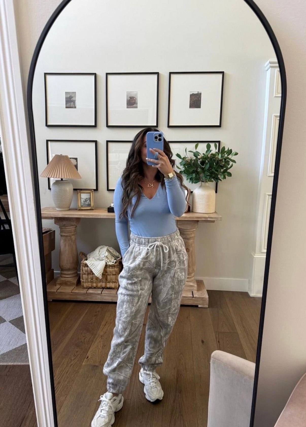 This light blue long sleeve with camo pants? Yes please 🩵

#LTKootd #LTKgrwm #LTKSeasonal