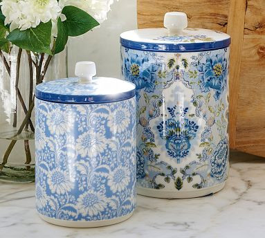 Kravet Arboretum Stoneware Cookie Jars | Pottery Barn (US)