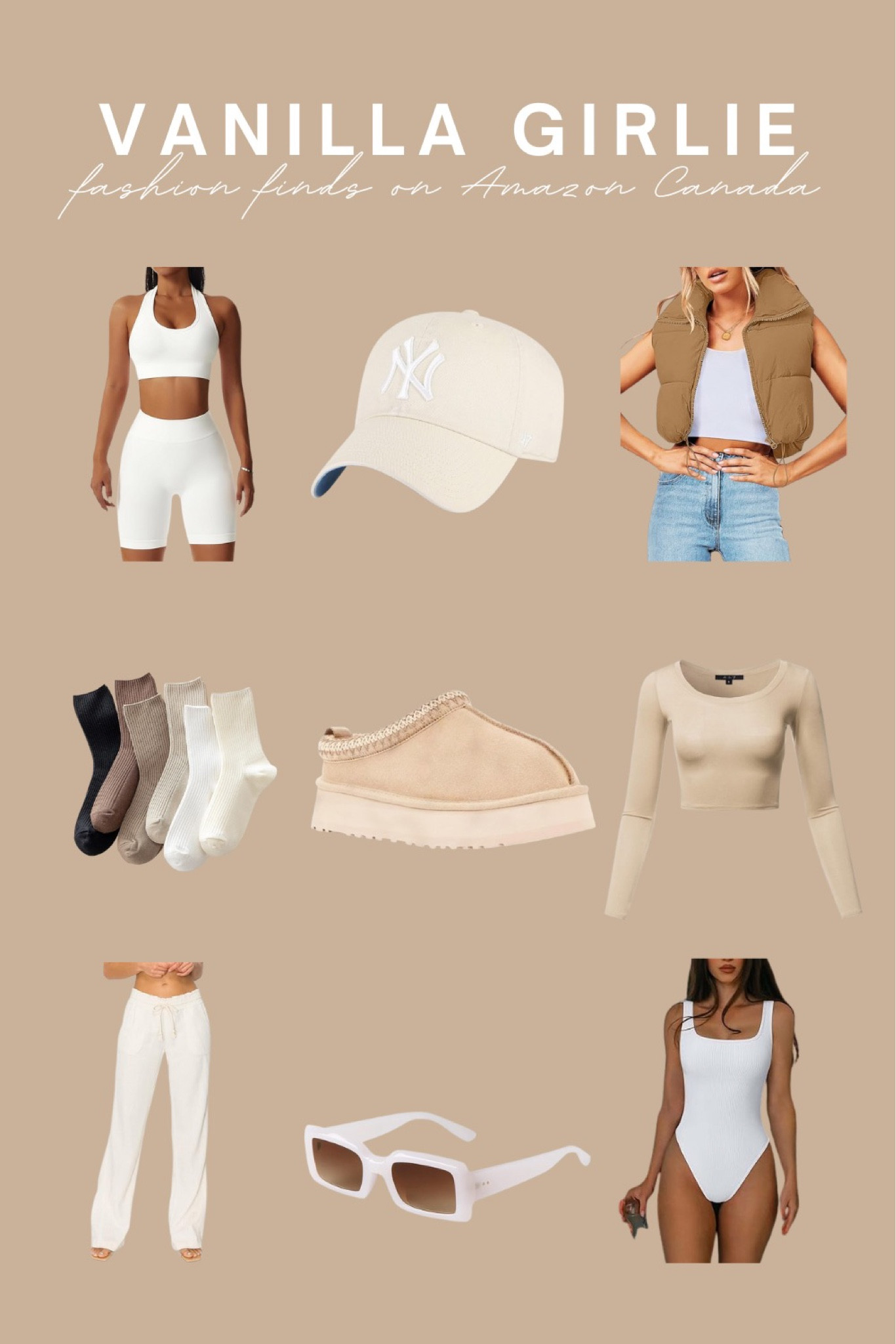 Fashion finds from Amazon Canada for the Vanilla girlie aesthetic 🤎

#LTKstyletip