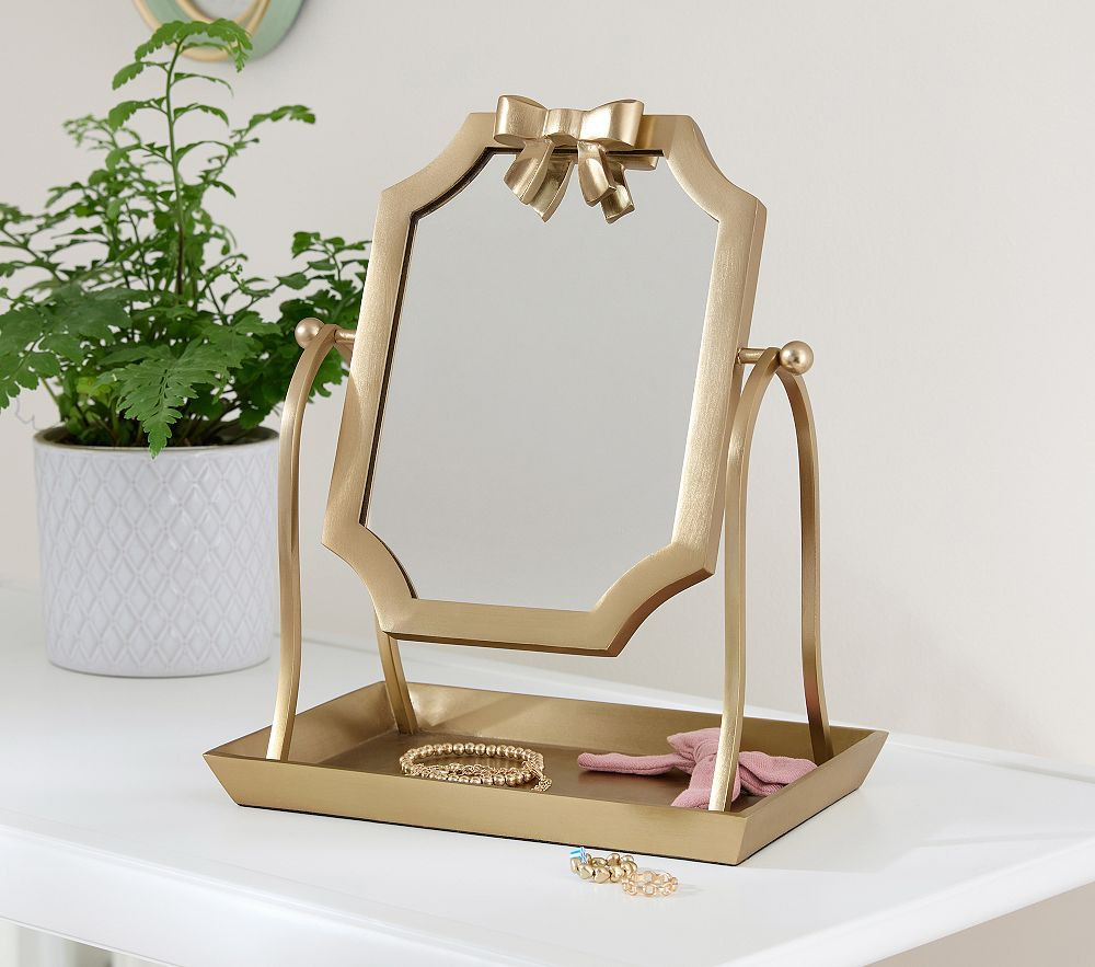 Ava Ribbon Table Mirror | Pottery Barn Kids