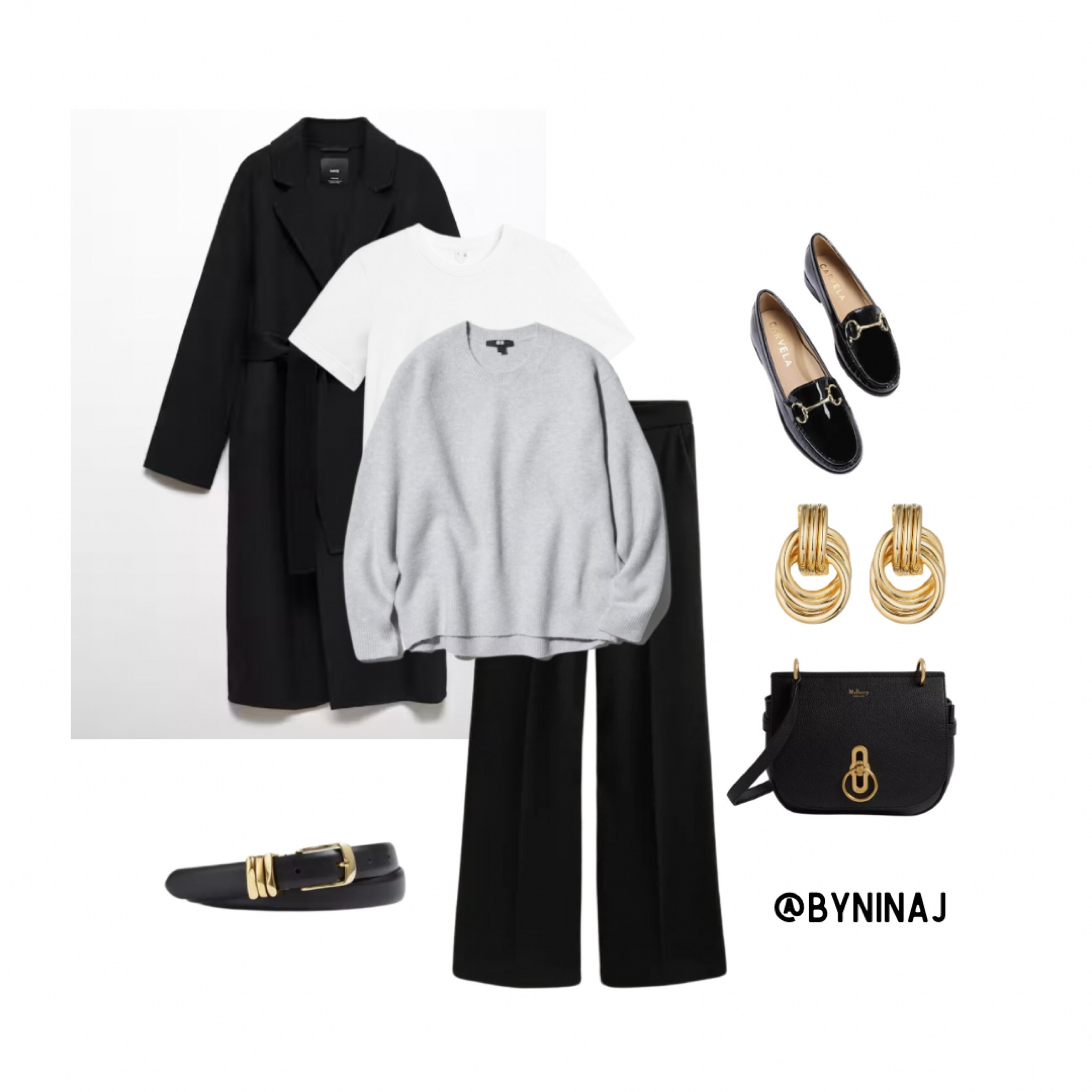 Autumn is here and sticking to the basics here. 

Black robe coat, white tshirt, grey jumper, black trousers, black loafers, black crossbody bag

#LTKautumn #LTKeurope