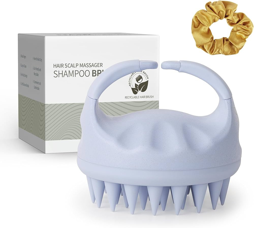 Sndyi Scalp Massager Shampoo Brush, Scalp Scrubber with Soft Silicone Bristles, Scalp Exfoliator ... | Amazon (US)