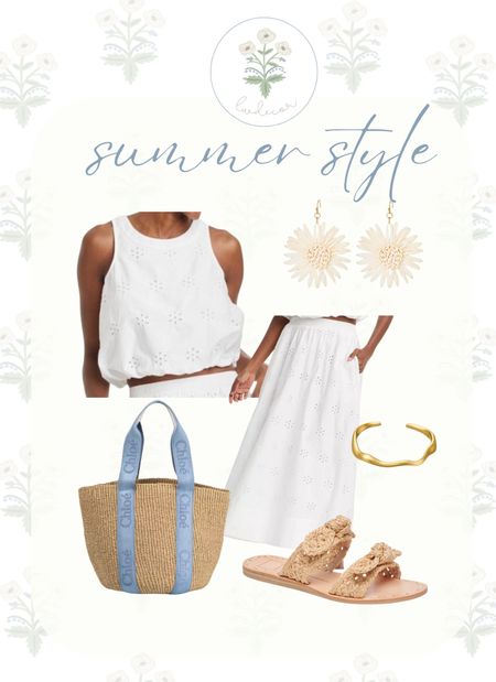 This summer, you can find me wearing a blend of muted blues, whites, and woven textures. It’s true —- my home decor and fashion styles are pretty similar. I’m absolutely loving this look for the season. 

#LTKStyleTip