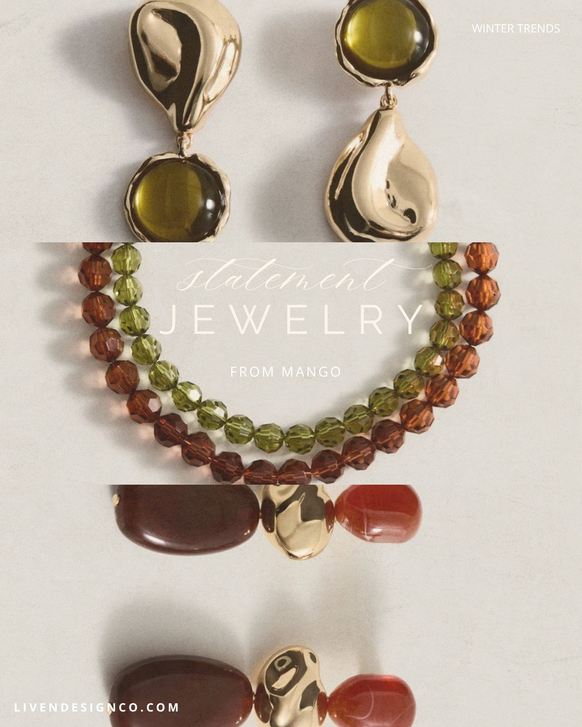 Statement jewelry. Mango jewelry. Beaded necklace. Statement earrings 

#LTKSeasonal #LTKSaleAlert