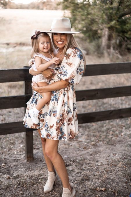 In love with this dress for fall! Wearing size XS. This dress is perfect for fall family photos! My hat and booties are old but I’ll link similar ones. Fall photos dress, fall wedding guest dress, baby shower dress, wedding shower dress, Abercrombie dress, brunch dress. Callie Glass @glass_alwaysfull #LTKFind

#LTKSeasonal #LTKwedding