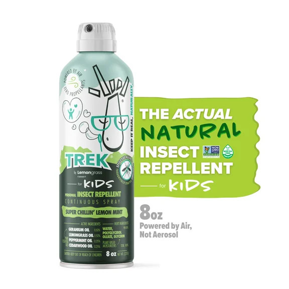 Lemongrass Farms Trek for Kids All Natural Insect Repellent, Continuous Spray, 8 oz | Walmart (US)
