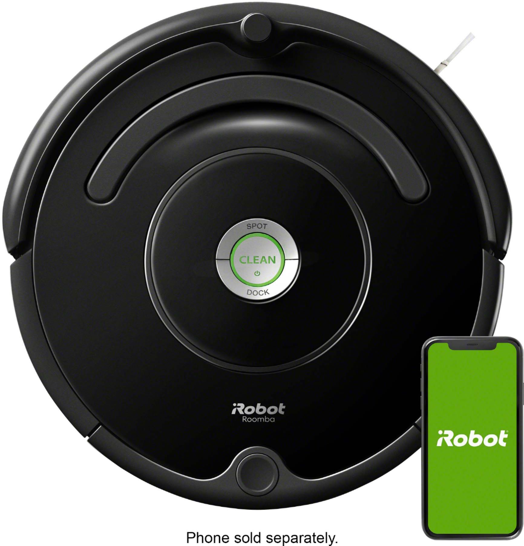 iRobot Roomba 675 Wi-Fi Connected Robot Vacuum Black R675020 - Best Buy | Best Buy U.S.