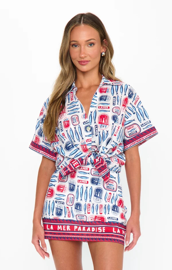 All Night Skort ~ Sardine Border | Show Me Your Mumu