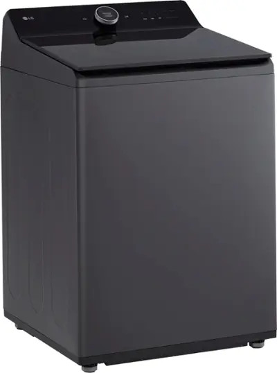 LG - 5.5 Cu. Ft. High Efficiency Smart Top Load Washer with EasyUnload - Matte Black | Best Buy U.S.