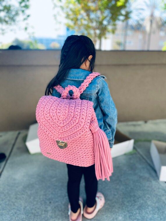 Luxury Handmade crochet Kids Backpacks | Etsy (US)