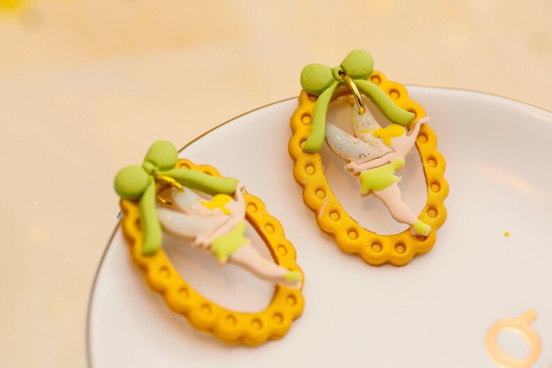 Tink Earrings | A Little Bit of Pixie Dust | Tinkerbell | Lightweight Fairy Earrings | Handmade D... | Etsy (US)