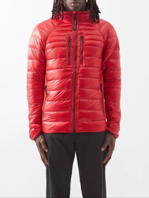Canada Goose - Hybridge Lite Packable Quilted Down Hooded Jacket - Mens - Red | Matches (US)