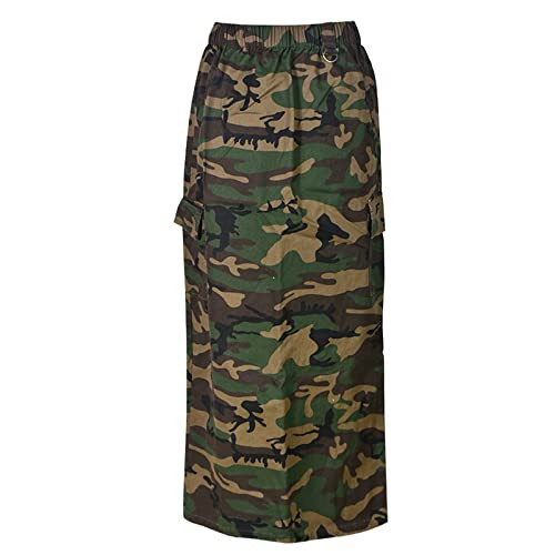 Camo Skirts for Women Fashion Casual Cargo Skirt with Pockets Y2K Street | Amazon (US)