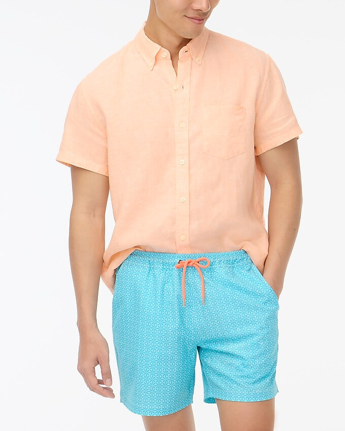 6" printed swim trunk | J.Crew Factory