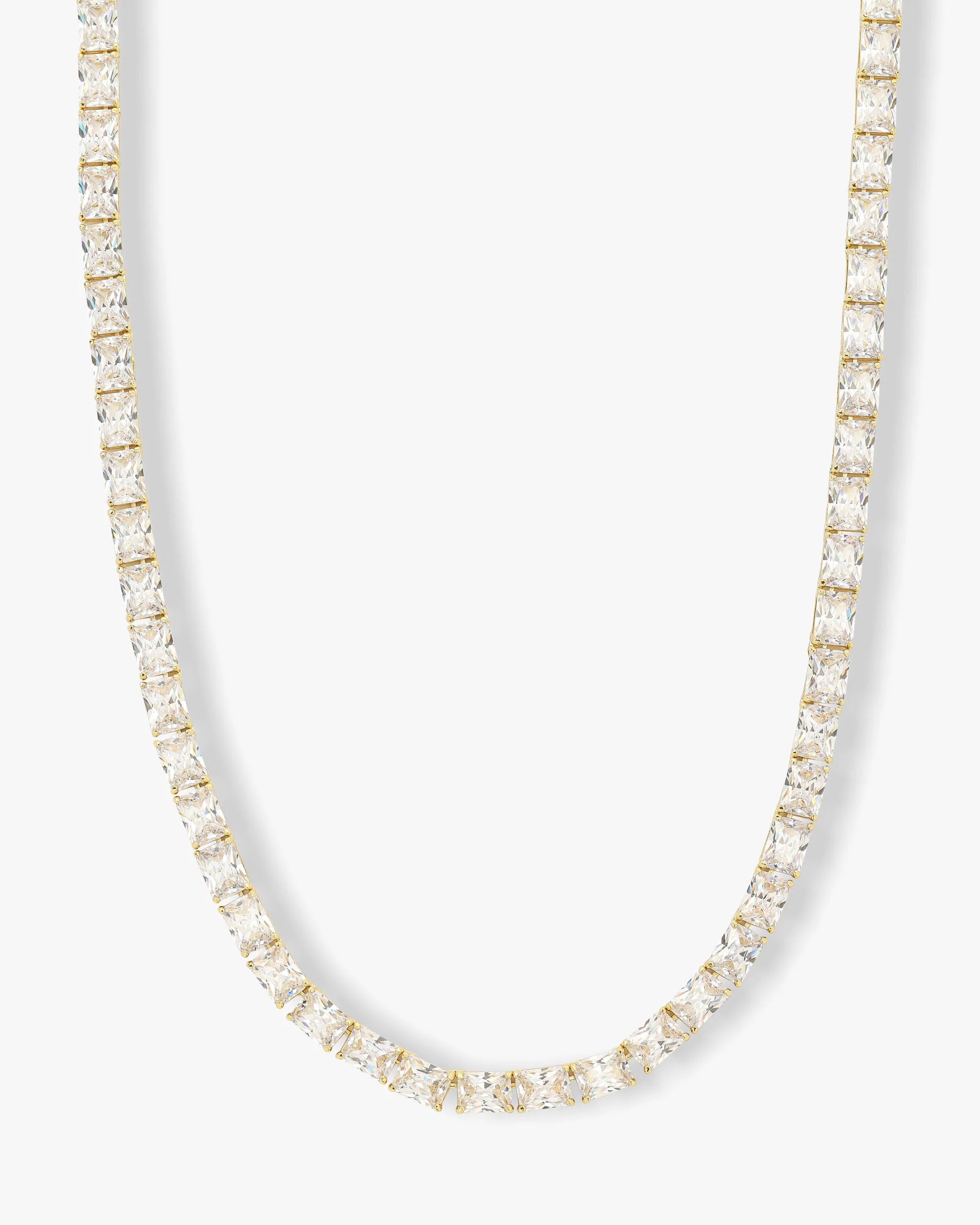 Grand Slam Tennis Necklace - Gold|White Diamondettes | Melinda Maria Jewelry