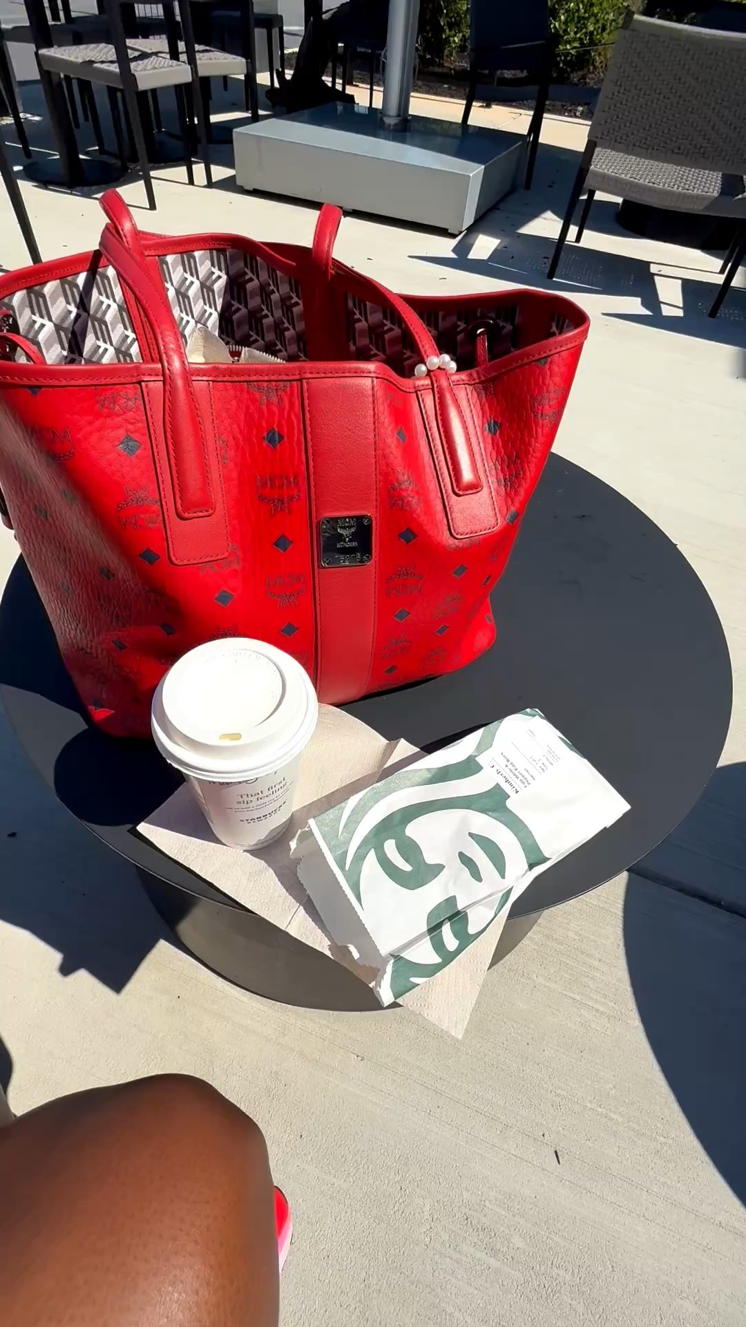 Good Morning 😃 
@starbucks
@ltk 
@MCM worldwide

#LTKdayinmylife #LTKmorningroutine #LTKvlog