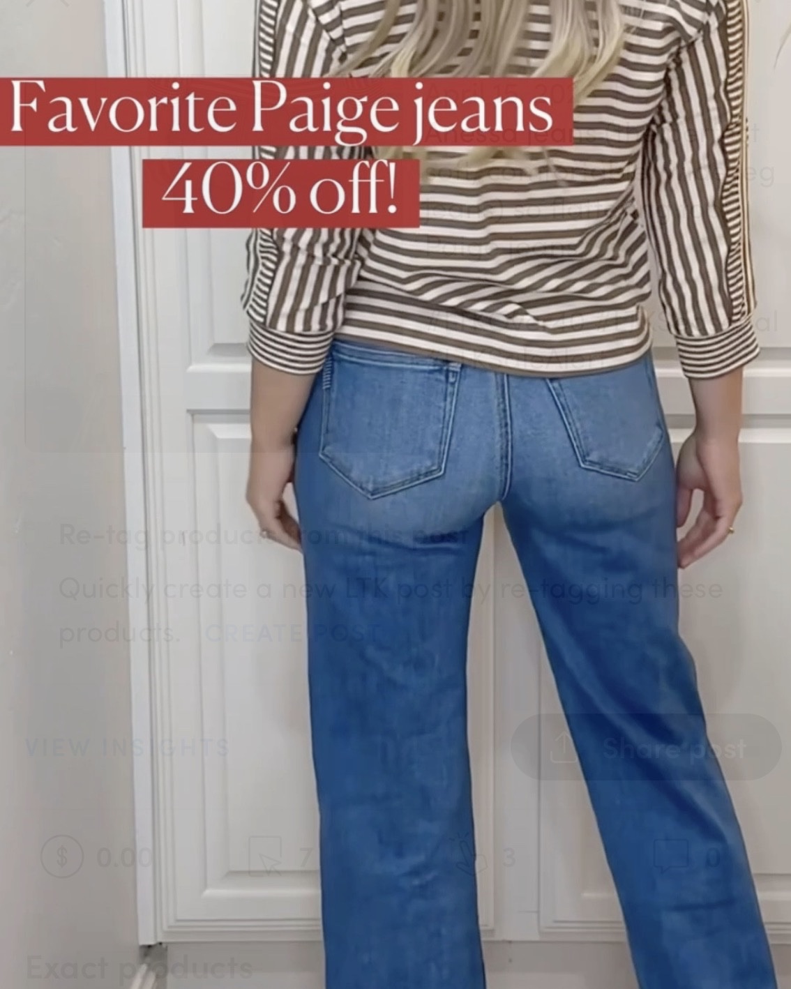 Anessa jeans (the perfect soft, comfortable, wide leg jeans) so flattering too!
Paige jeans

#LTKOver40 #LTKSeasonal #LTKSaleAlert