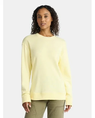 Time and Tru Women's and Women's Plus Crewneck Sweatshirt with Long Sleeves, Sizes XS-4X | Walmart (US)