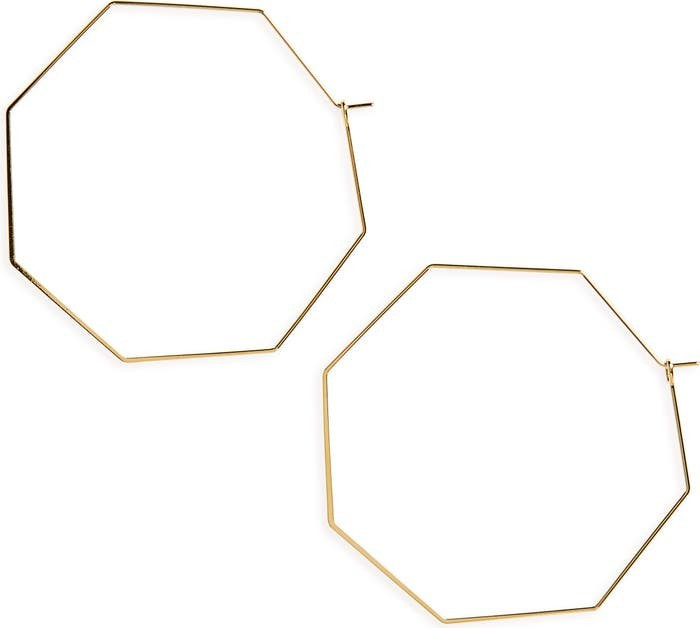 Octagon Hoop Earrings | Nordstrom