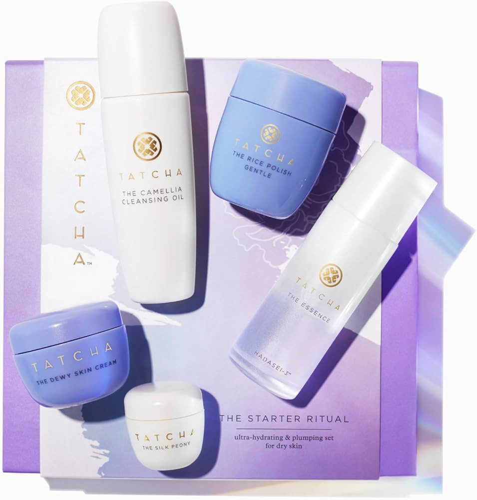 Tatcha The Starter Ritual Set - Ultra Hydrating for Dry Skin | 2 Week Introductory Set | $92 Valu... | Amazon (US)
