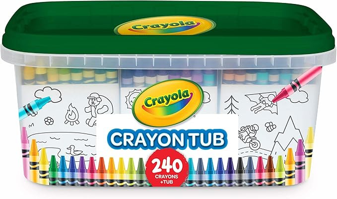 Crayola 240 Crayons, Bulk Crayon Set, 2 of Each Color, Gift for Kids, Ages 3, 4, 5, 6, 7 | Amazon (US)