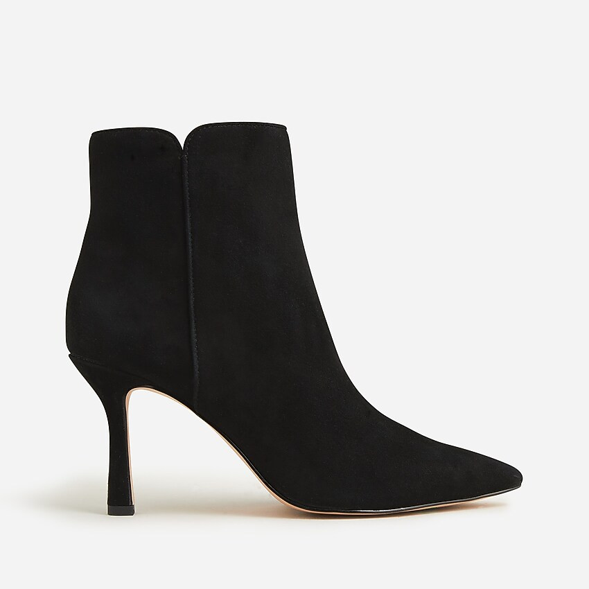 Pointed-toe ankle boots in suede | J. Crew US