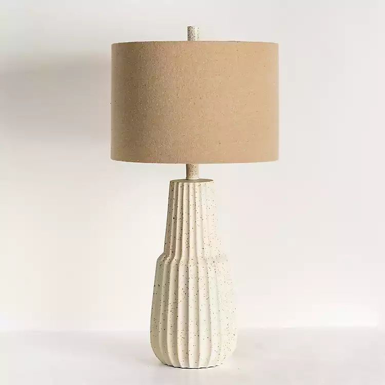 Marsha Cream Speckled Table Lamp | Kirkland's Home
