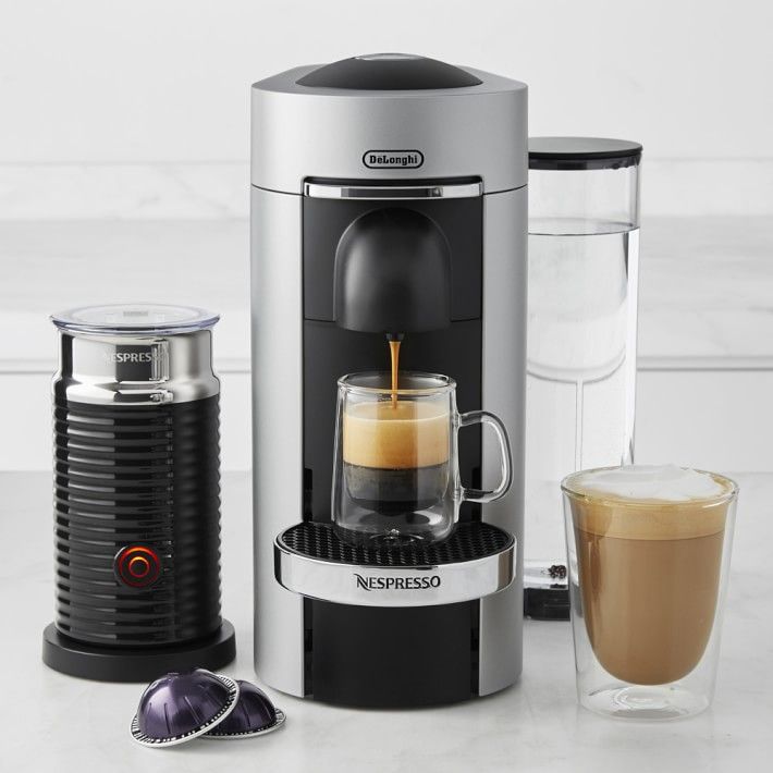 Nespresso VertuoPlus Deluxe Coffee Maker &amp;amp; Espresso Machine with Aeroccino Milk Frother, ... | Williams-Sonoma