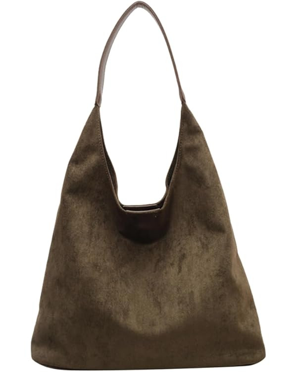 YFGBCX Tote Bags for Women Work Bags Suede Slouchy Bag Hobo Handbag Office Tote Handbag | Amazon (US)