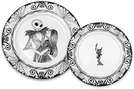 The Nightmare Before Christmas 16-Piece Dinnerware Set | Ceramic Dish Set | Amazon (US)