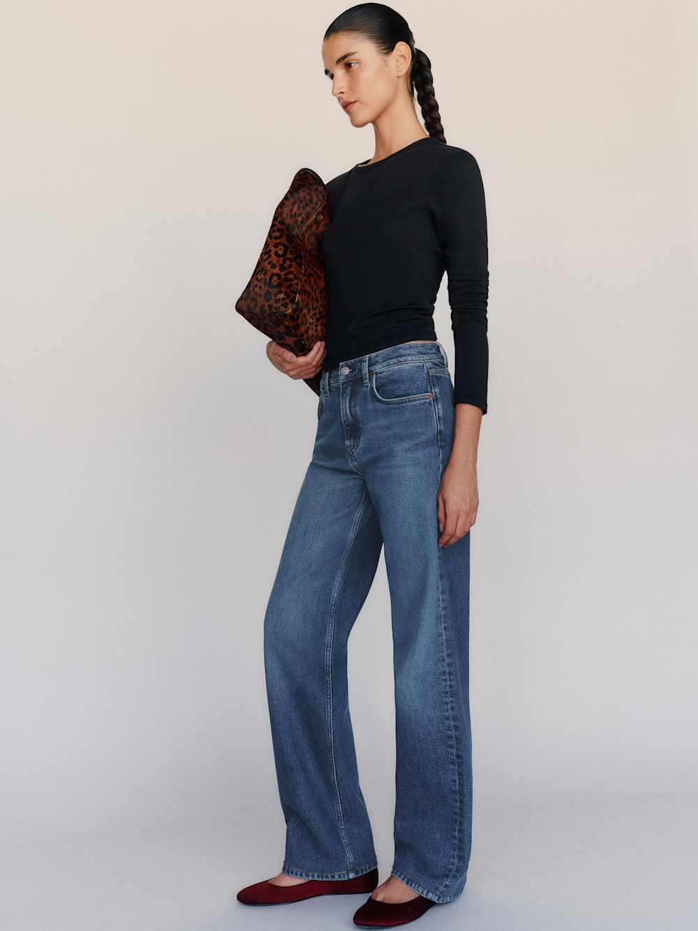 Miles Stretch Mid Rise Straight Leg Jeans | Reformation (Global)