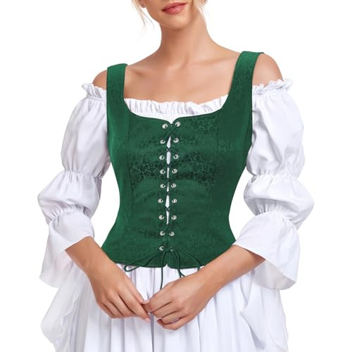 Century Star Corset Tops for Women Pirate Vest Renaissance Costume Medieval Viking Victorian Hall... | Amazon (US)