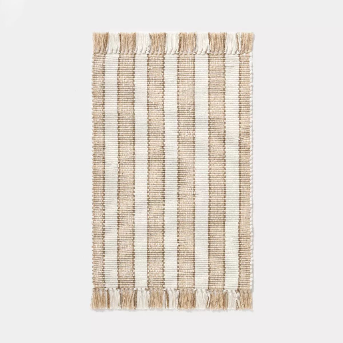 25"x38" Handloom Striped Rug Natural - Threshold™ designed with Studio McGee | Target