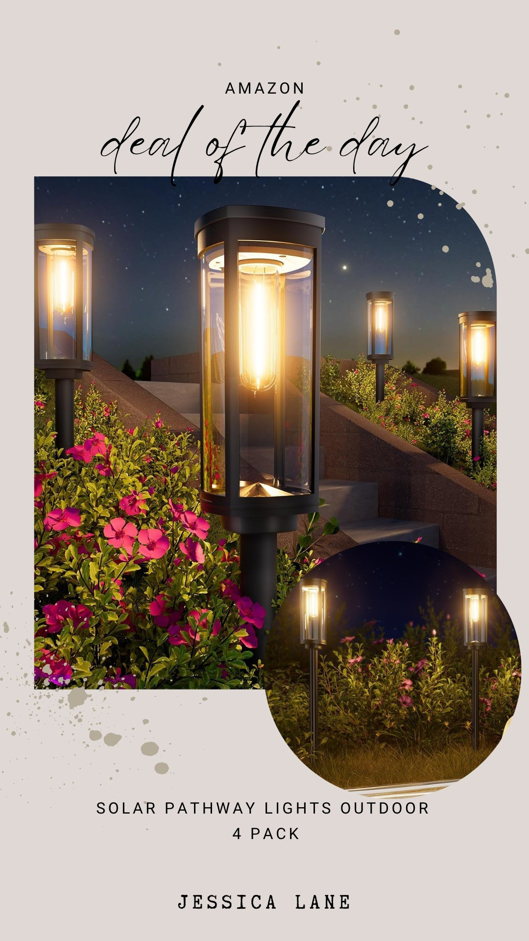 Brighten up your walkways and garden paths with these beautiful solar pathway lights. They charge during the day to deliver a warm, welcoming glow all night long.#outdoordesign #landscaping #amazonhome #solarfields

#LTKSaleAlert #LTKHome #LTKSeasonal