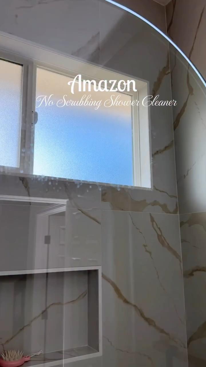 Wet and forget shower cleaner spray doesn’t require any scrubbing and works great! Apply the spray once a week, leave it for 8-12 hours and rinse 🤍🫧
#amazonhome #scrubfreecleaning #cleanshower #cleaningmadeeasy #amazonmusthave 

 #LTKSeasonal #LTKActive #LTKHome