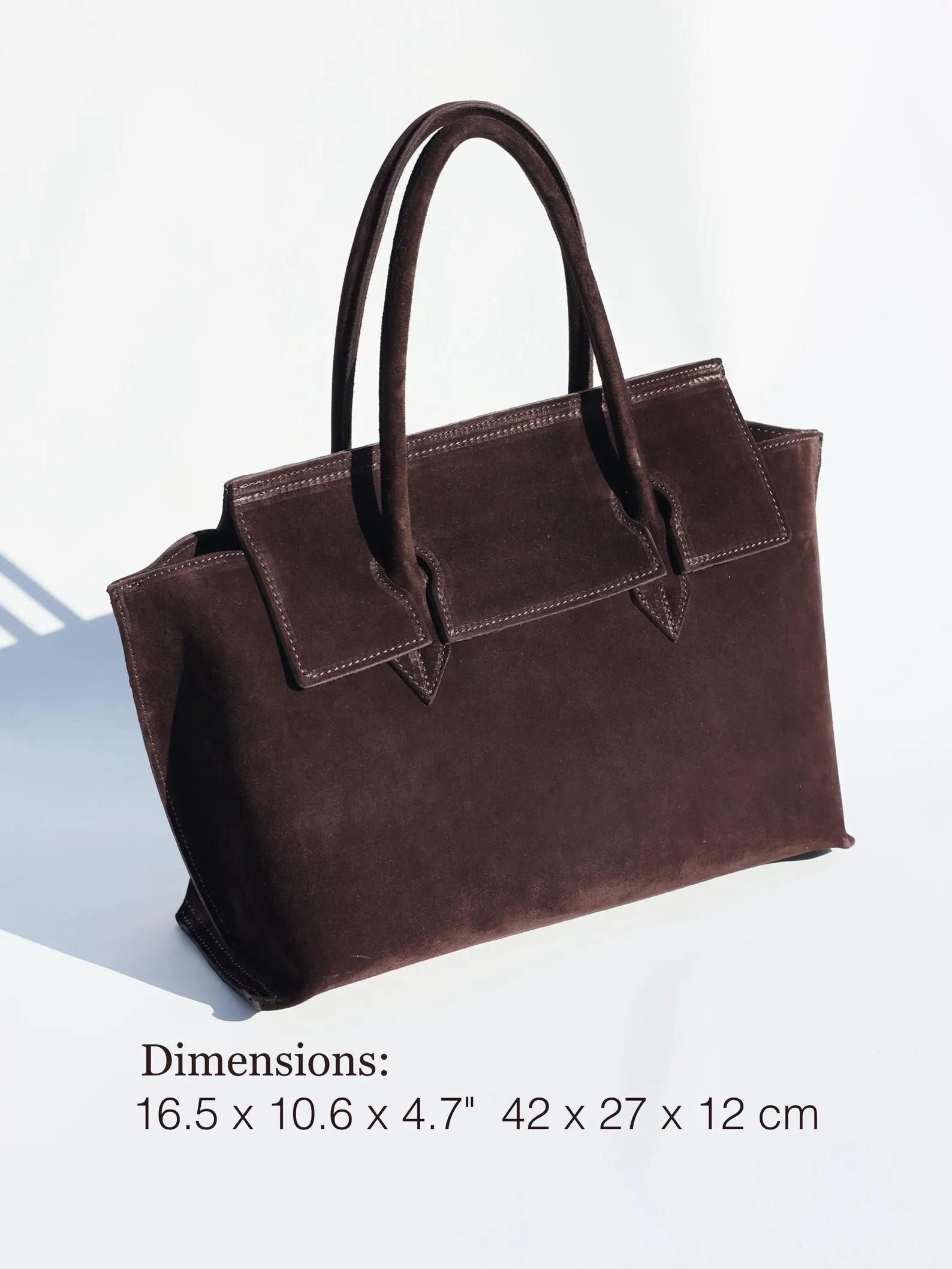 Handcrafted Italian Suede Tote: Versatile Laptop-ready Shoulder Bag for Women - Luxurious Brown L... | Etsy (US)