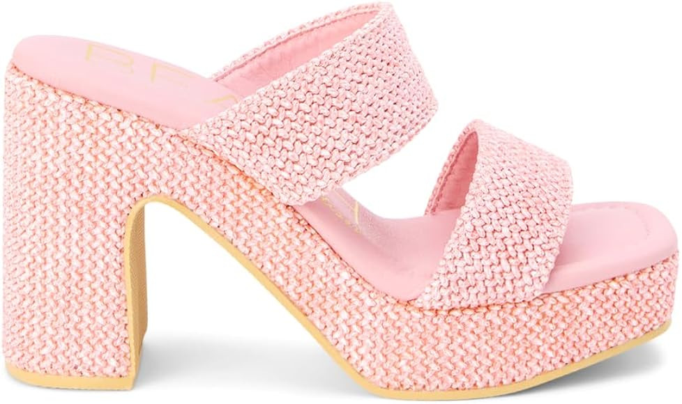 BEACH by Matisse Womens Gem Platform Block Casual Sandals Casual High Heel 3" & Up - Blue | Amazon (US)