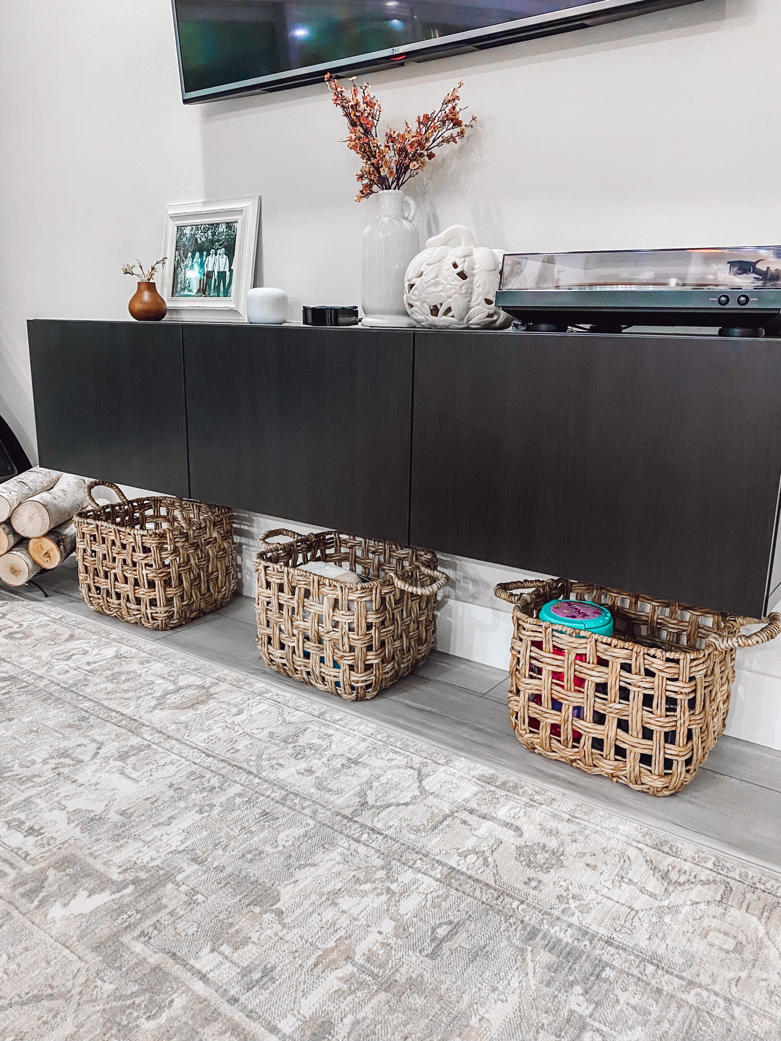 Cute basket storage for hiding all the baby toys! 

#LTKunder50 #LTKhome #LTKbaby