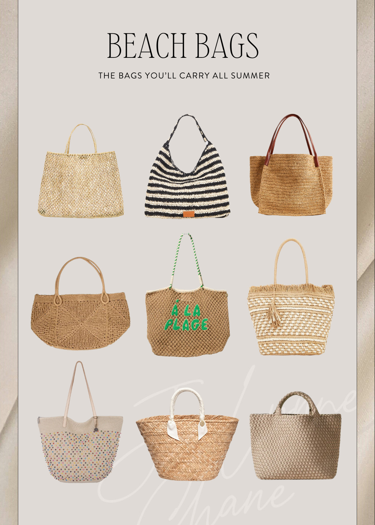 Beach bags 🌴
The totes you’ll carry all summer — roomy, lightweight, and easy to throw over your shoulder. Linking all my favorites here 

 #LTKSeasonal #LTKOver40