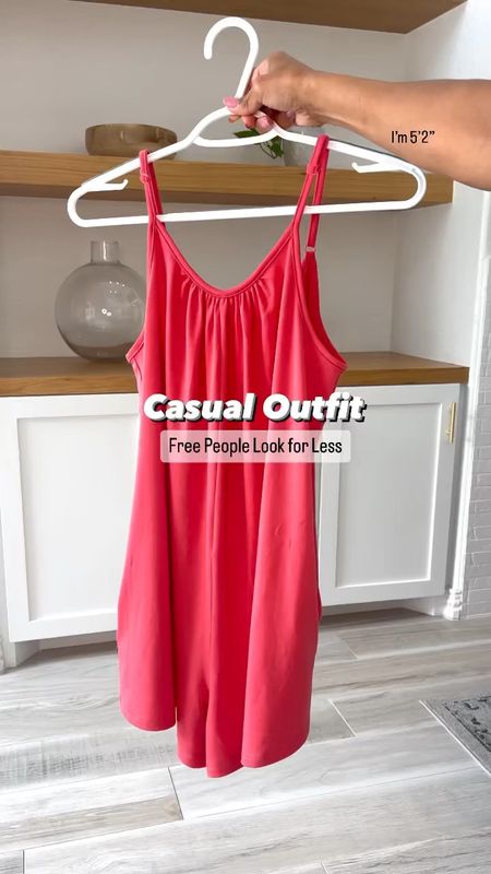 Free People lookalike romper in small tts, color is Pink but looks more coral in person 
Free People lookalike tank top in XS/S in long crop ; comes in 3-pack, colors are Oatmeal, Barn Red,Brunette
Birkenstock sandals fit tts, also linking a great amazon lookalike which I also have  and fit tts. 
Amazonfinds, vacation outfits, summer outfits

#LTKshoecrush #LTKstyletip #LTKunder50